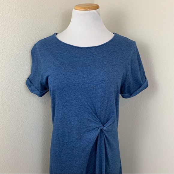 ✨5 FOR $25✨ Anthro Holding Horses Blue Knit T-shirt Dress - Picture 3 of 9